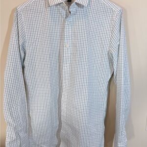 J Crew Men's Noniron Checkered Dress Shirt